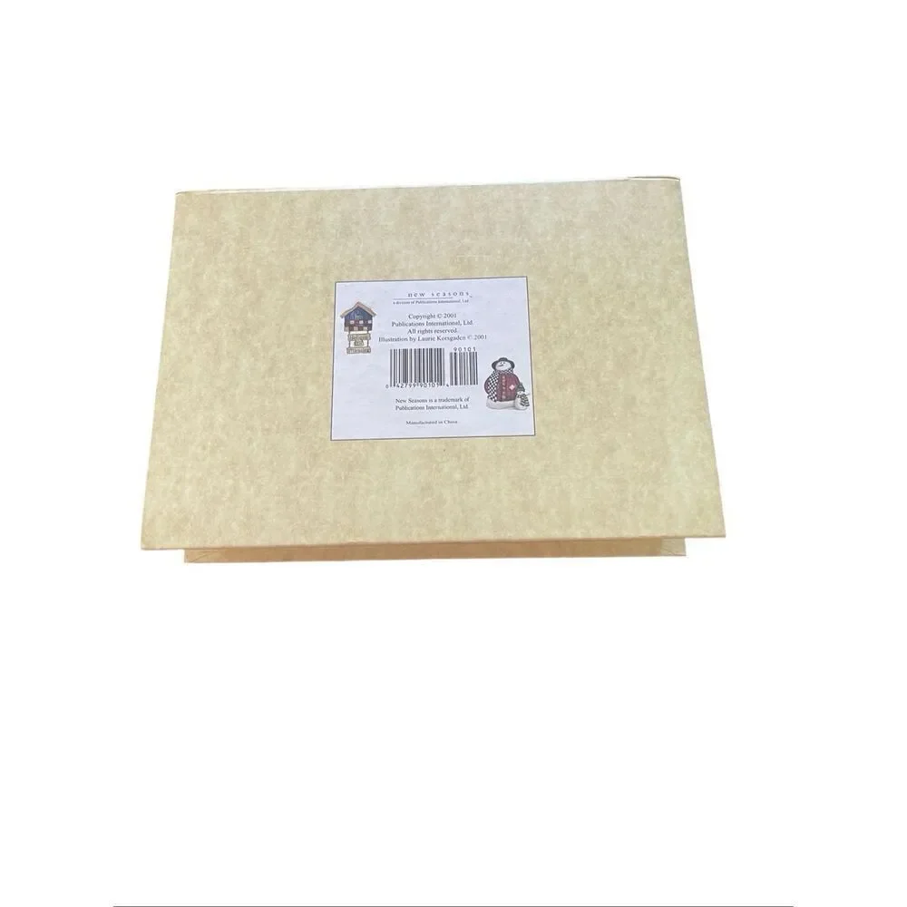 Seasons Holiday Greeting Cards Notepads Envelopes Set With Keepsake Box